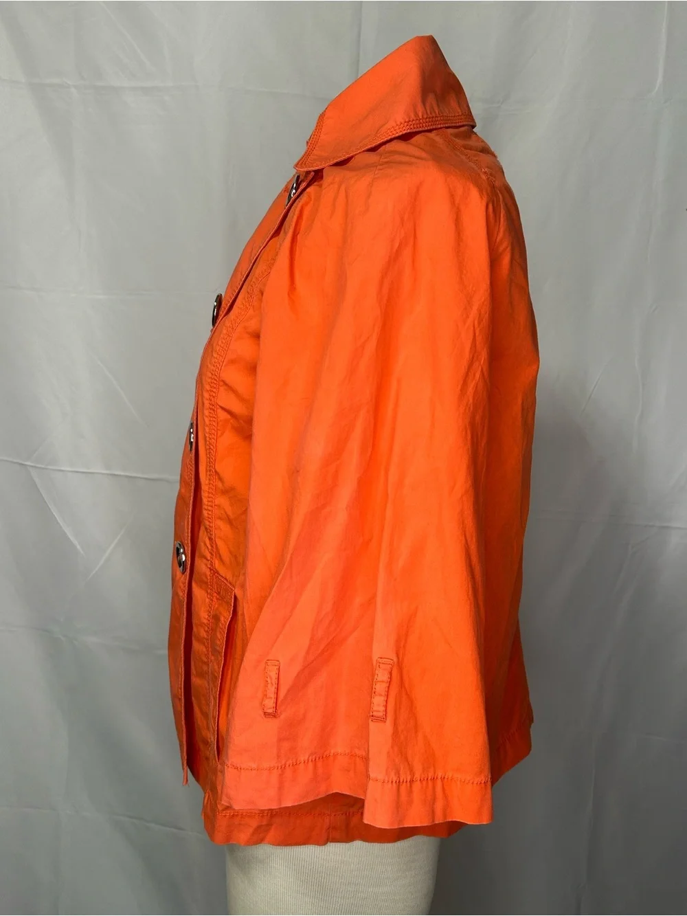 Michael Kors Women’s Orange Double Breasted Trench Jacket Coat XS